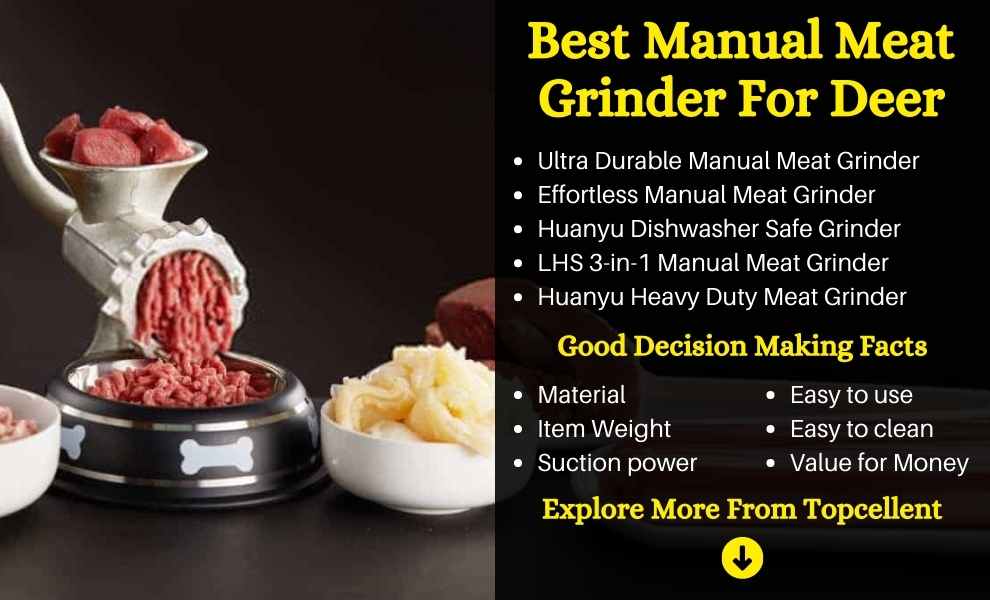 best manual meat grinder for deer