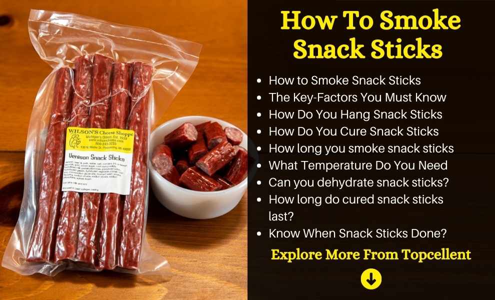 how to smoke snack sticks