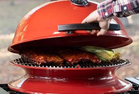 using kamado joe slow roller