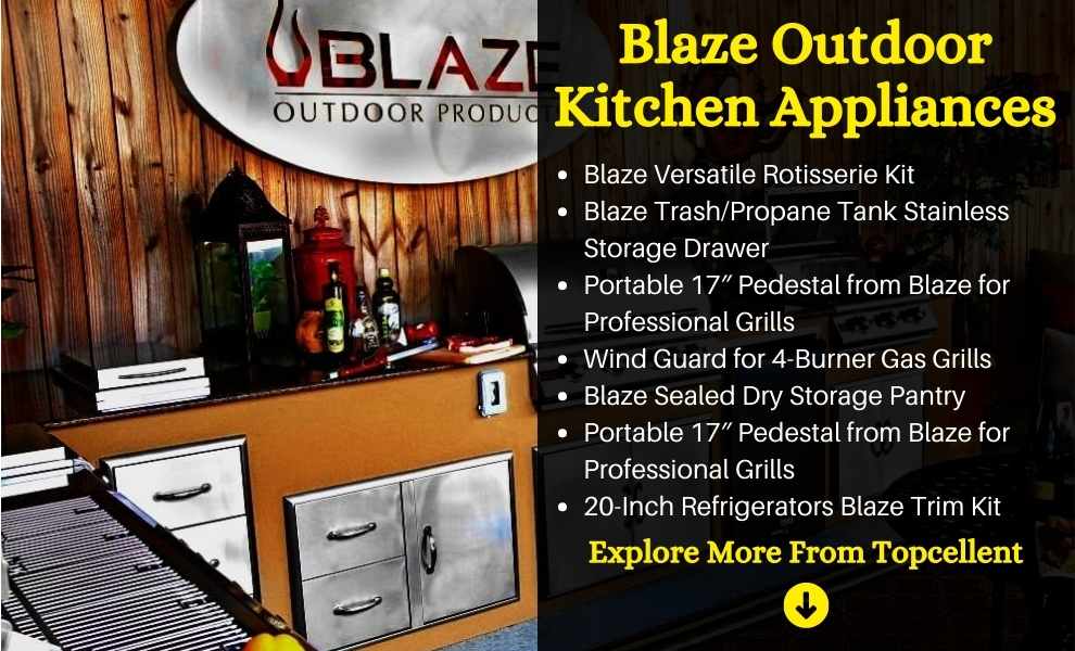 blaze outdoor kitchen appliances