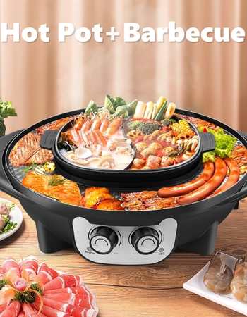4YANG Multi-function BBQ Grill Hot Pot Combo