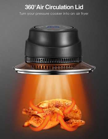 6 Qt & 8 Qt Instant Air Lid Recipes Included