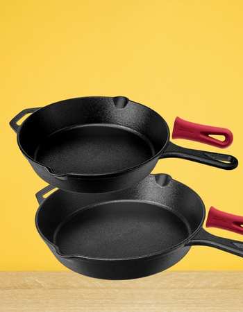 Cuisinel Oven Safe 2-Piece Cast Iron Pan Set