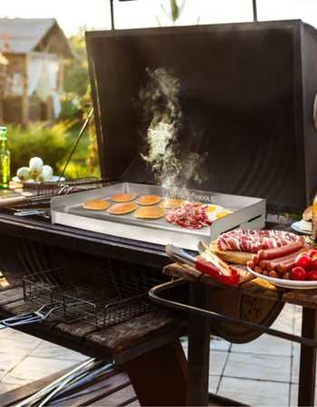 Stainless Steel Professional Griddle for Weber