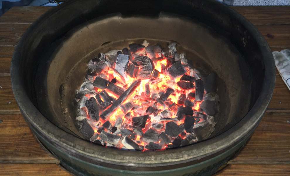 big green egg clean burn