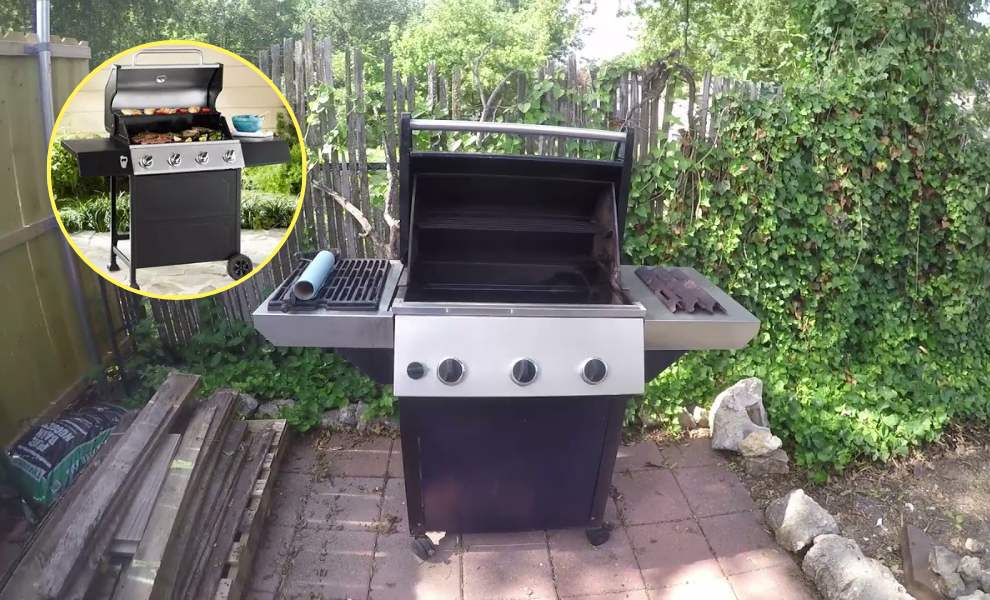 how to turn a gas grill into a charcoal grill