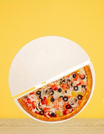 Half Moon Ceramic convEGGtor Pizza Stone