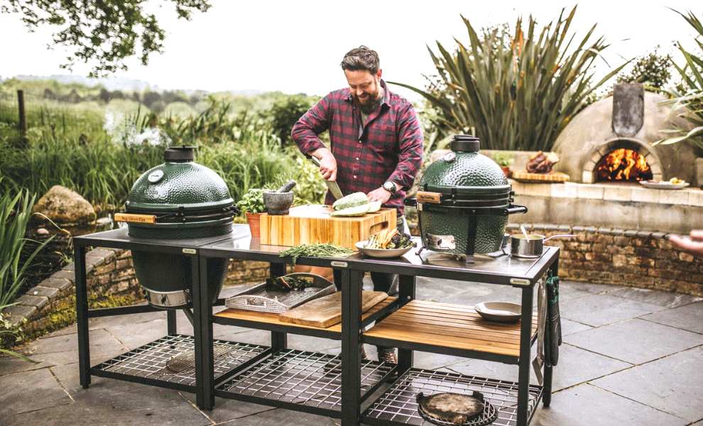 big green egg accessory storage