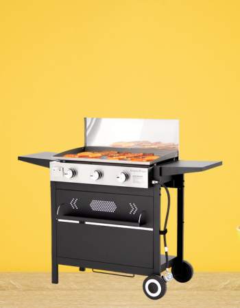 3-Burner Flat Top Gas Griddle by Captiva Designs