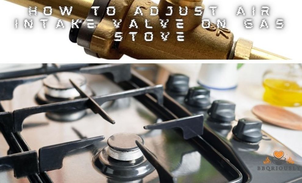 how to adjust air intake valve on gas stove