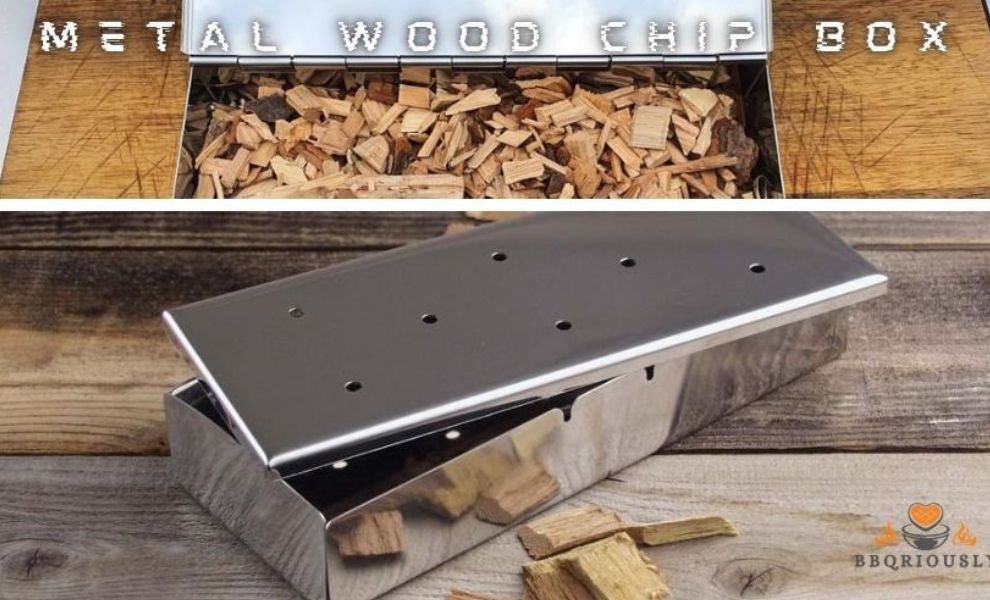 metal wood chip box