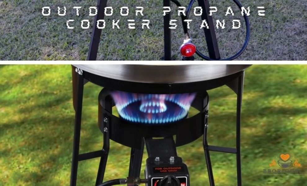 outdoor propane cooker stand