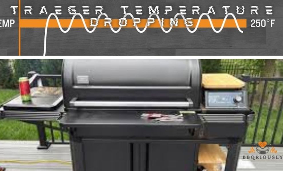 traeger temperature dropping