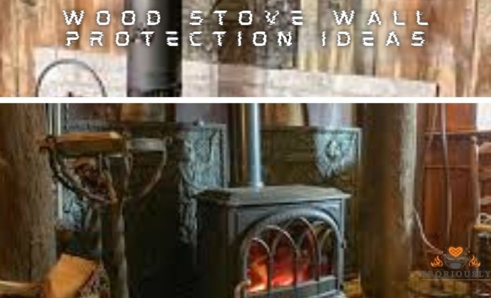 wood stove wall protection ideas